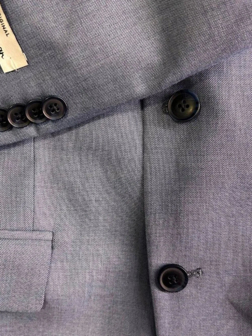 Ben Sherman Blue Blazer Jacket 34S Polyester Viscose Stretch